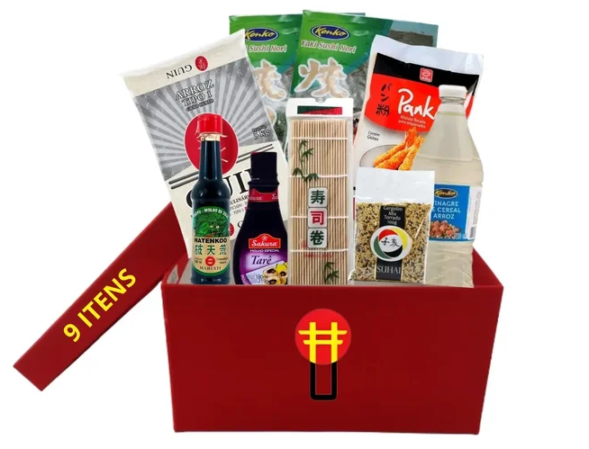 kit para fazer sushi em casa