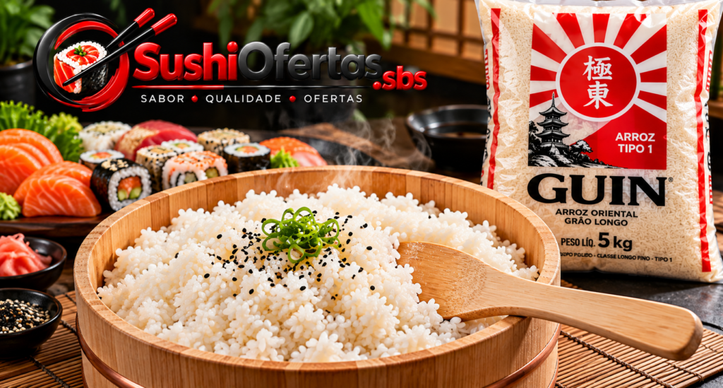 Arroz para suhi Guin 5 kg Grão Longo