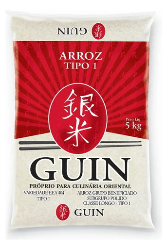 Arroz para suhi Guin 5 kg Grão Longo
