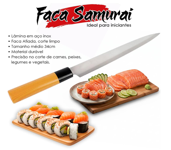 Faca Yanagiba 34 cm para Sushi