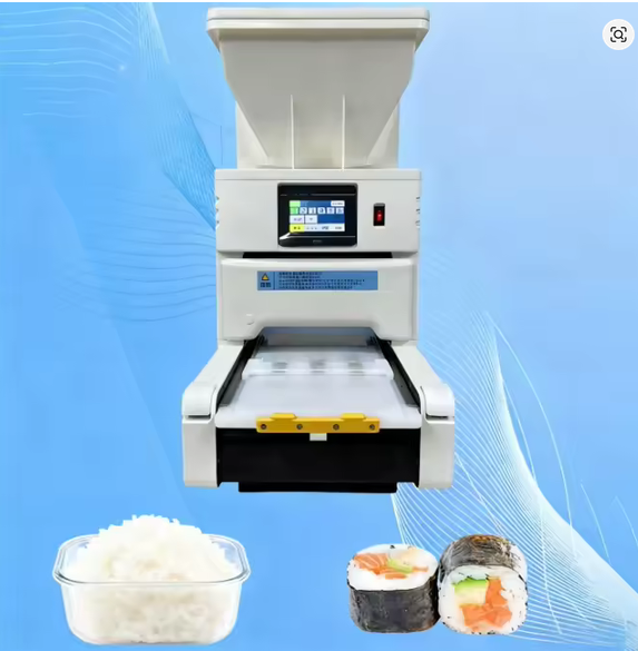 Máquina para produção de folhas de arroz para sushi anunciada no AliExpress.